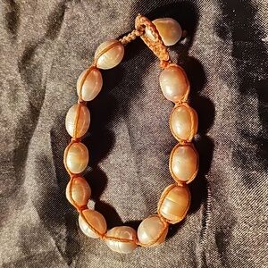 Freshwater pearls double wrapped